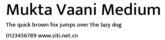 Mukta Vaani Medium.ttf字體轉換器圖片