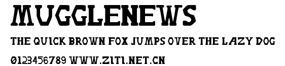 Mugglenews.ttf字體轉換器圖片