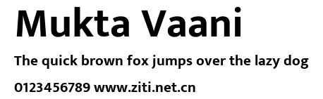 Mukta Vaani.ttf字體轉換器圖片