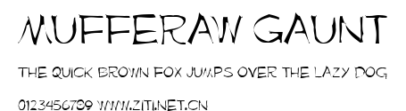 Mufferaw Gaunt.ttf字體轉換器圖片