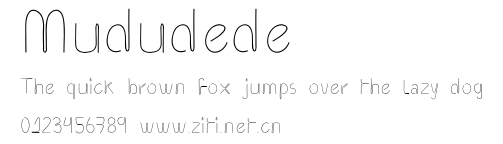 Mududede.ttf字體轉換器圖片