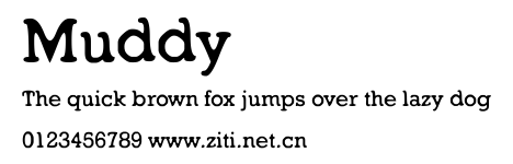 Muddy.ttf字體轉換器圖片