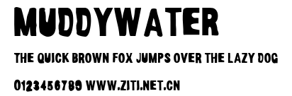 MuddyWater.ttf字體轉換器圖片