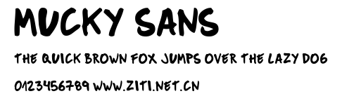 Mucky Sans.ttf字體轉換器圖片
