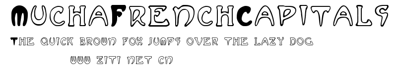 MuchaFrenchCapitals.ttf字體轉換器圖片