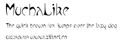 MuchaLike.ttf字體轉換器圖片
