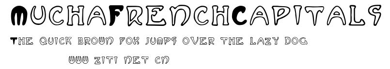 MuchaFrenchCapitals.otf字體轉換器圖片