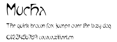 Mucha.ttf字體轉換器圖片