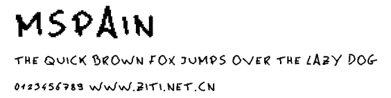 MsPain.ttf字體轉換器圖片