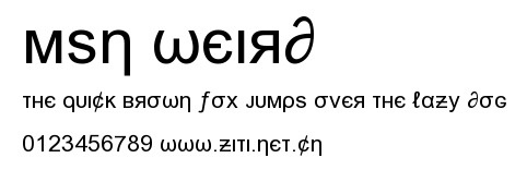 Msn Weird.ttf字體轉換器圖片
