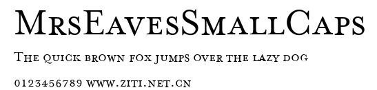 MrsEavesSmallCaps.ttf字體轉換器圖片