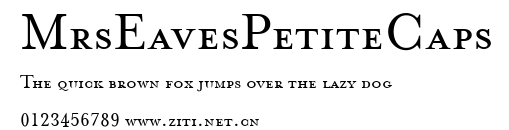 MrsEavesPetiteCaps.ttf字體轉換器圖片