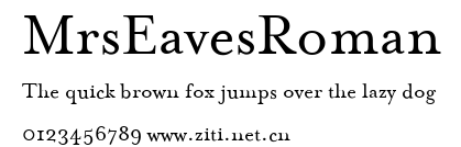 MrsEavesRoman.ttf字體轉換器圖片