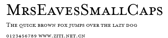MrsEavesSmallCaps.ttf字體轉換器圖片