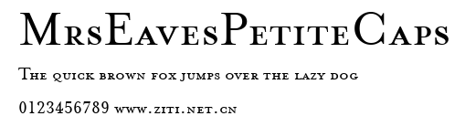 MrsEavesPetiteCaps.ttf字體轉換器圖片