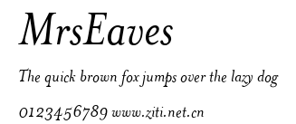 MrsEaves.ttf字體轉換器圖片