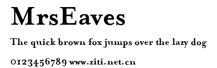 MrsEaves.ttf字體轉換器圖片