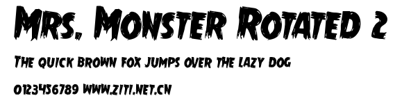 Mrs. Monster Rotated 2.ttf字體轉換器圖片