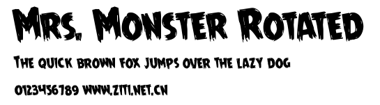 Mrs. Monster Rotated.ttf字體轉換器圖片