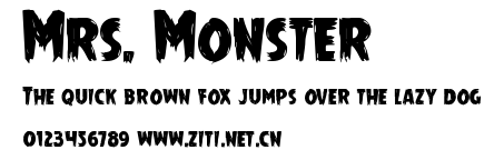 Mrs. Monster.ttf字體轉換器圖片