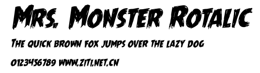Mrs. Monster Rotalic.ttf字體轉換器圖片