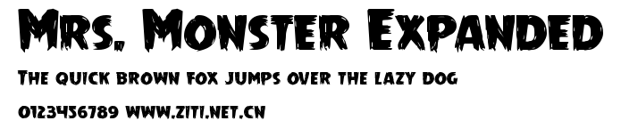 Mrs. Monster Expanded.ttf字體轉換器圖片