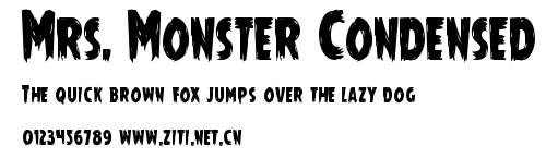 Mrs. Monster Condensed.ttf字體轉換器圖片