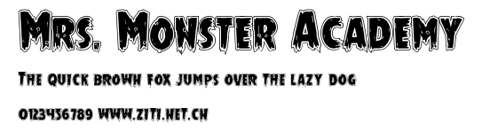 Mrs. Monster Academy.ttf字體轉換器圖片