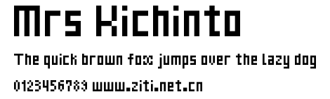 Mrs Kichinto.ttf字體轉換器圖片