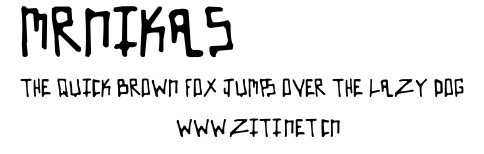 Mrnikas.ttf字體轉換器圖片