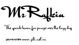 MrRafkin.ttf字體轉換器圖片