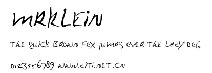 MrKlein.ttf字體轉換器圖片