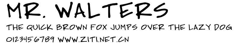 Mr. Walters.ttf字體轉換器圖片