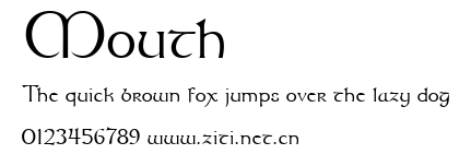 Mouth.ttf字體轉換器圖片