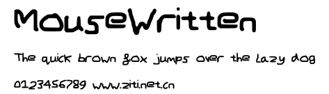 MouseWritten.ttf字體轉換器圖片