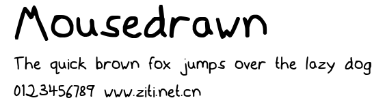 Mousedrawn.otf字體轉換器圖片