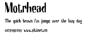Motrhead.ttf字體轉換器圖片
