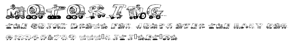 Motoring.ttf字體轉換器圖片