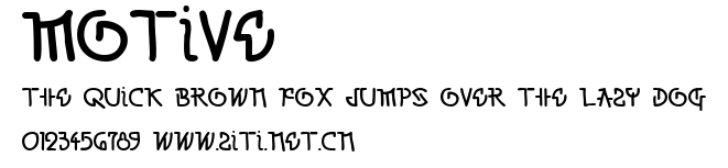 Motive.ttf字體轉換器圖片