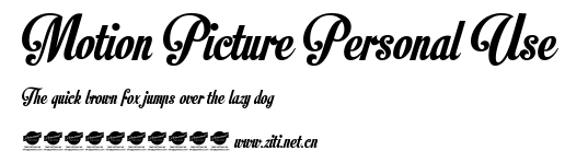 Motion Picture Personal Use .ttf字體轉換器圖片