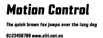 Motion Control.otf字體轉換器圖片