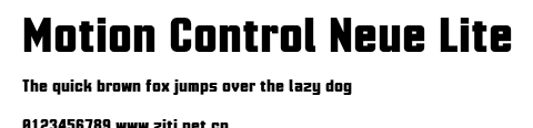 Motion Control Neue Lite.otf字體轉換器圖片