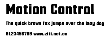 Motion Control.otf字體轉換器圖片