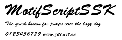 MotifScriptSSK.ttf字體轉換器圖片
