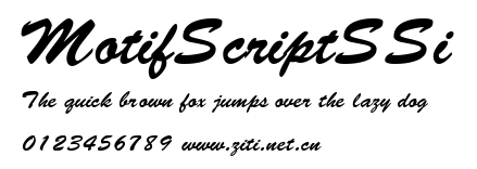 MotifScriptSSi.ttf字體轉換器圖片