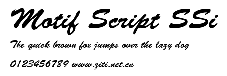 Motif Script SSi.ttf字體轉換器圖片
