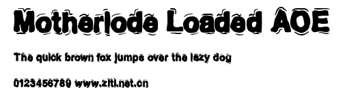 Motherlode Loaded AOE.ttf字體轉換器圖片