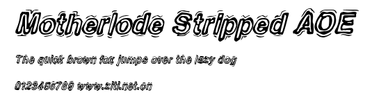 Motherlode Stripped AOE.ttf字體轉換器圖片