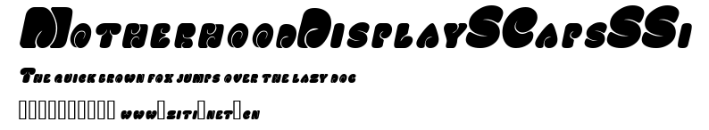 MotherhoodDisplaySCapsSSi.ttf字體轉換器圖片