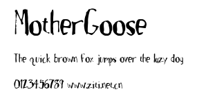 MotherGoose.ttf字體轉換器圖片